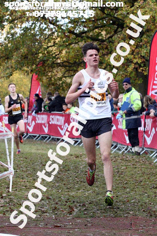 Mens junior National Cross Country Relay, Berry Hill Park, Mansfield. Photo:  David T. Hewitson/Sports for All Pics